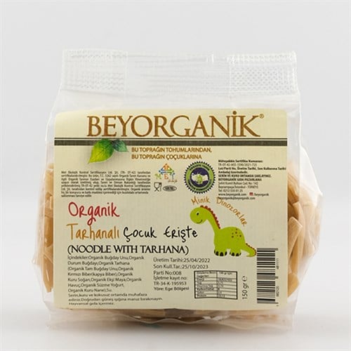 Organik Tarhanalı Çocuk Erişte (150 gr) Beyorganik
