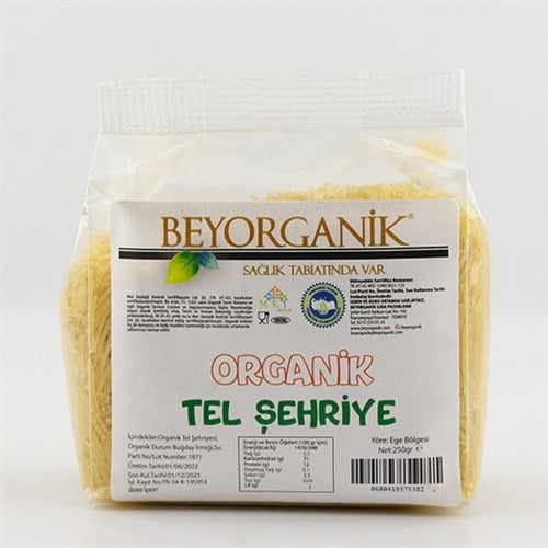 Organik Tel Şehriye (250 gr) Beyorganik