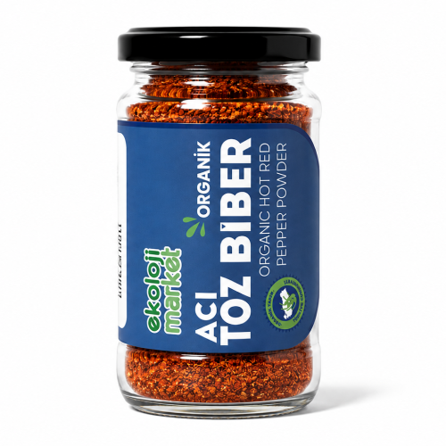 Organik  Toz  Biber- Acı ( 80 gr) Ekoloji Market
