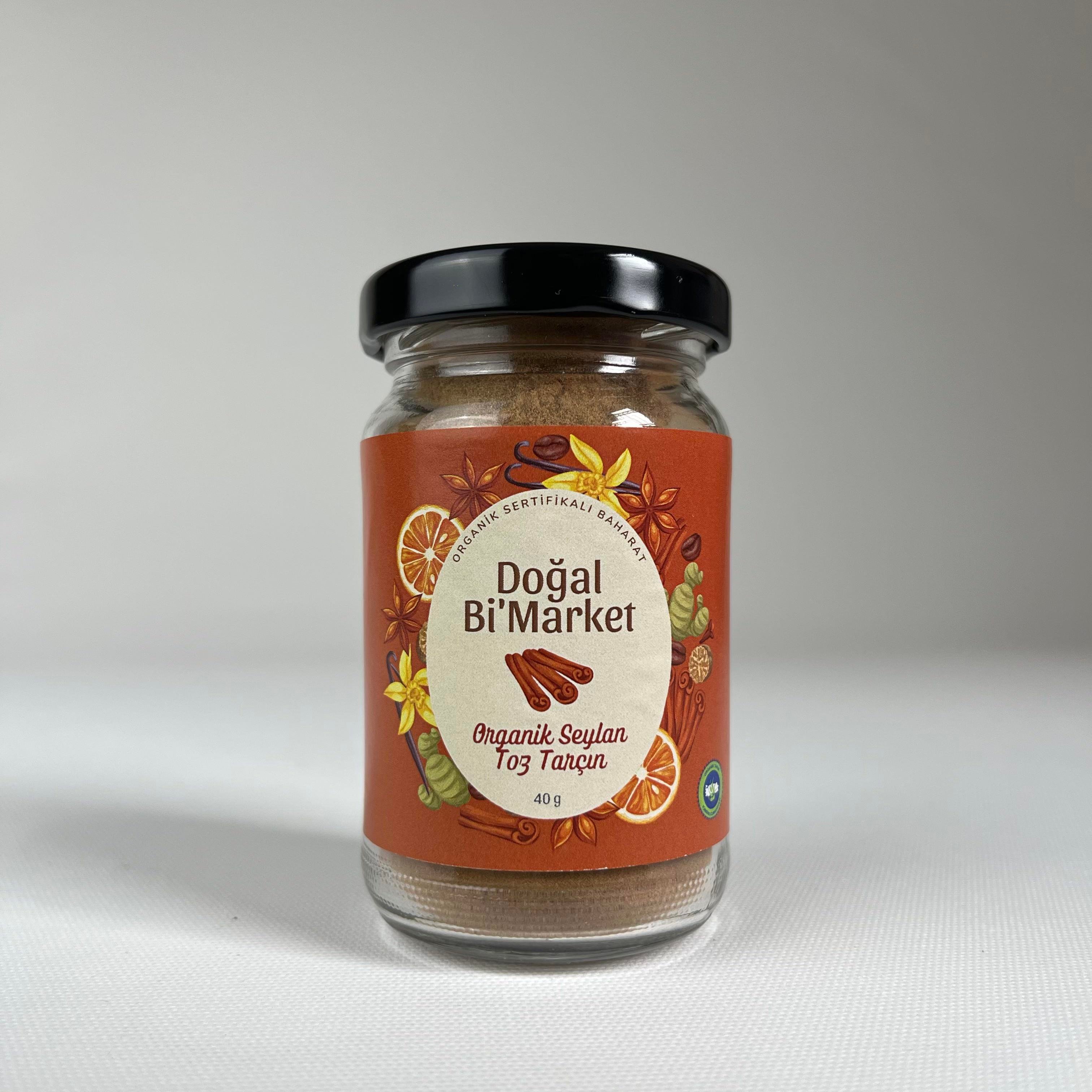 Organik Toz Tarçın (40 gr) Doğal Bi'Market