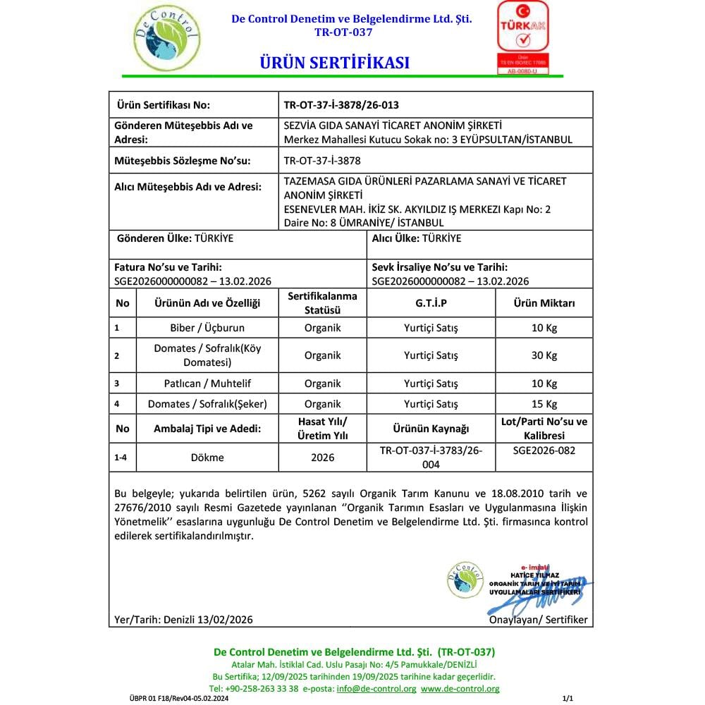 Organik Üç Burun Köy Biberi (500 gr) Hepp Food