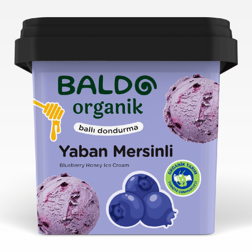 Organik Yaban Mersinli Dondurma (400 gr) Baldo