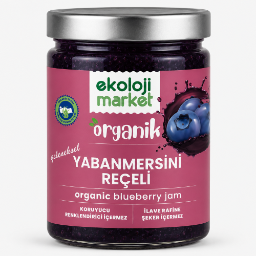 Organik Yabanmersini Reçeli (380 gr) Ekoloji Market