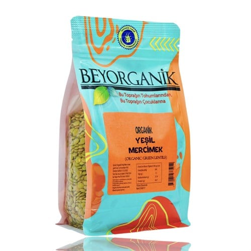 Organik Yeşil Mercimek- Muş (500 gr) Beyorganik