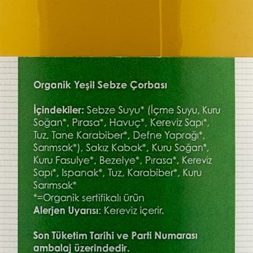 Organik Yeşil Sebze Çorbası (460 ml) Magida