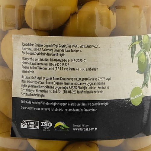 Organik Yeşil Zeytin - Kalamata (420 gr) Egenin