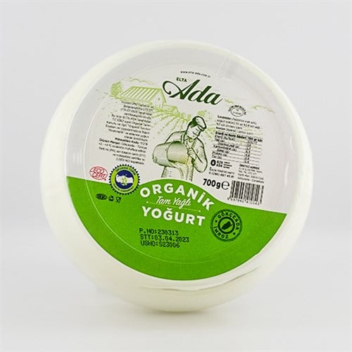 Organik Yoğurt, Cam Ada (700 gr)