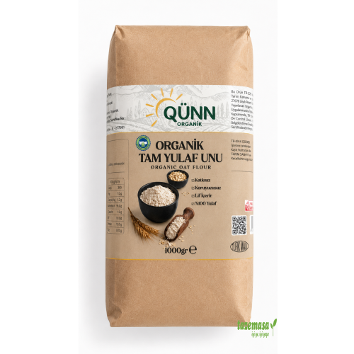 Organik Yulaf Unu (1000 Gr) Qünn