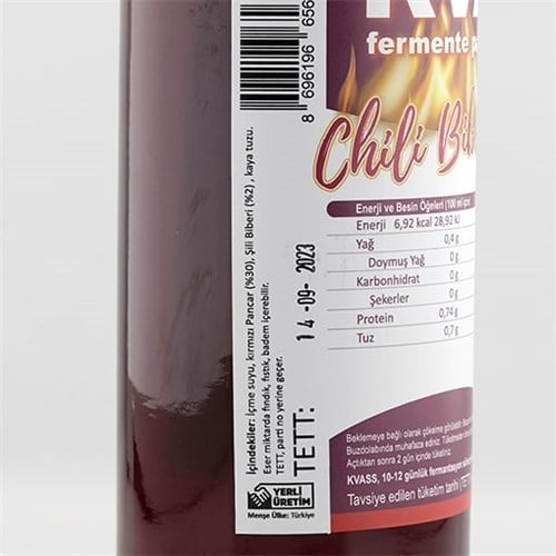 Pancar Kvass - Acı Biberli Fermente Pancar İçeceği (750 ml) Jungle