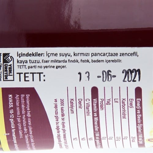 Pancar Kvass - Zencefilli Fermente Pancar İçeceği (250 ml) Jungle