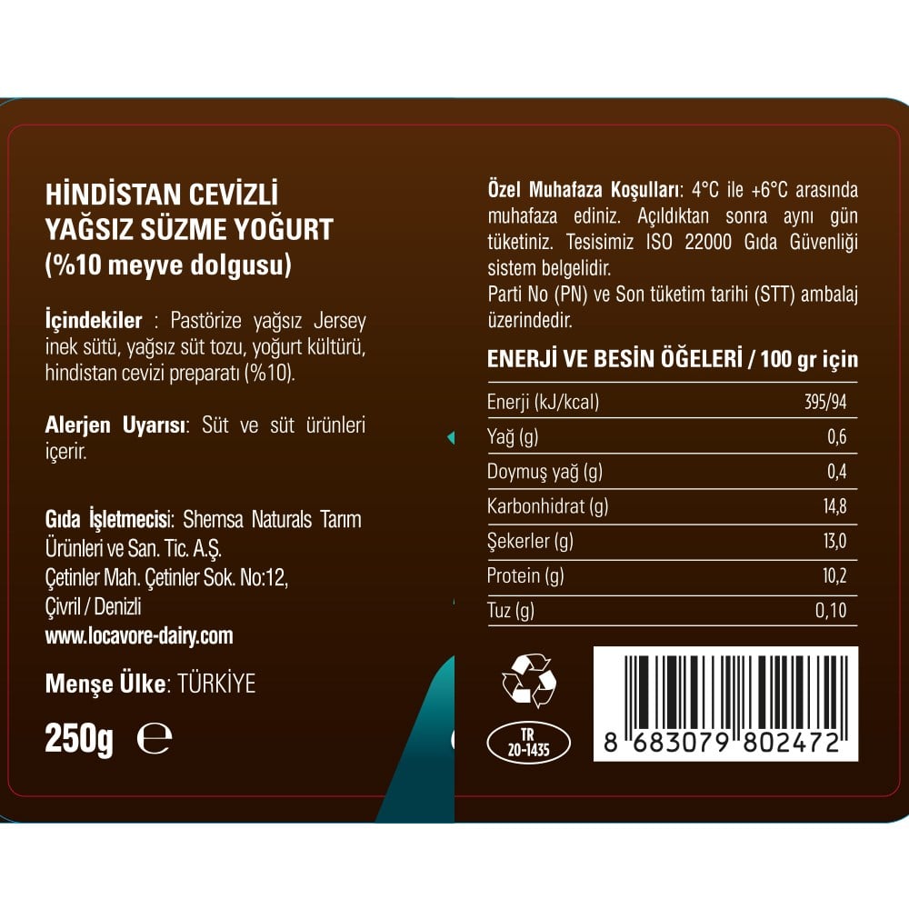 Passion Glow - Çarkıfelek Meyveli Yoğurt (250gr) Shemsa Naturals Locavore