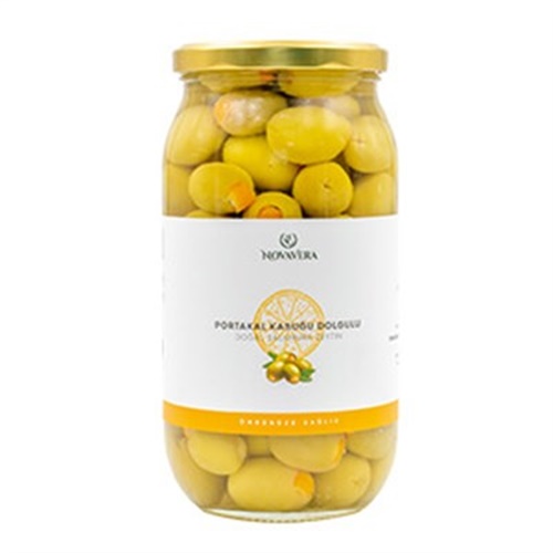 Portakal Kabuğu Dolgulu Zeytin (650 gr) Nova Vera
