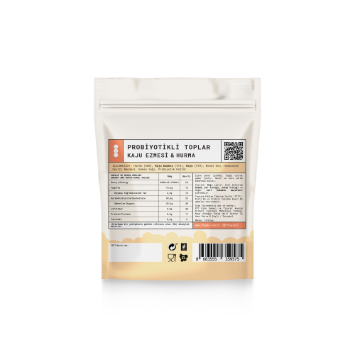 Probiyotik Hurma Topları - Kaju Ezmeli (80 gr) Fropie