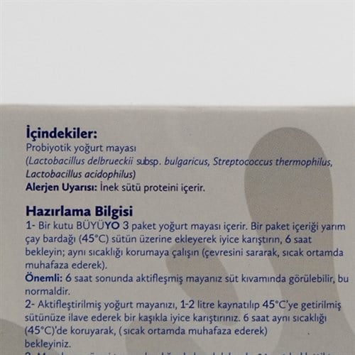 Probiyotik Yoğurt Mayası - Büyüyo
