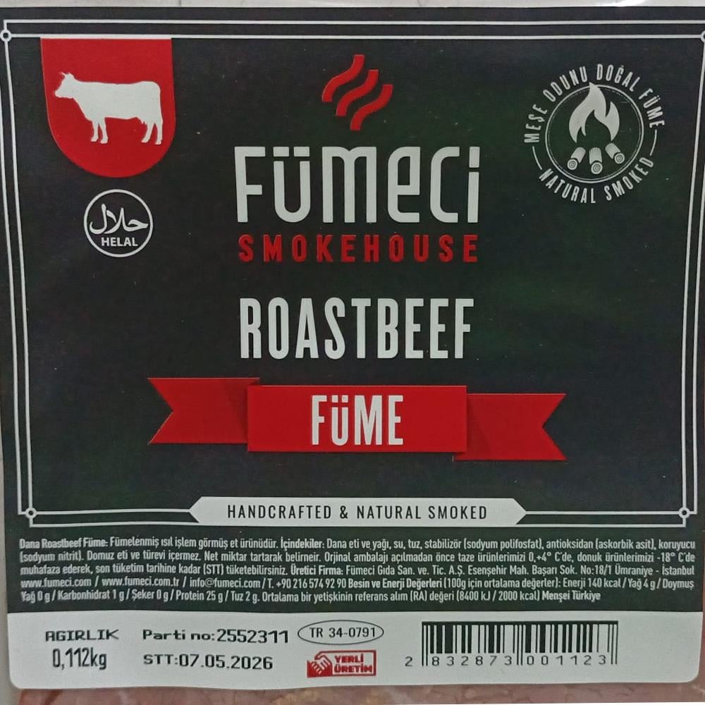 Roastbeef Sade (125 gr) Fümeci Smokehouse
