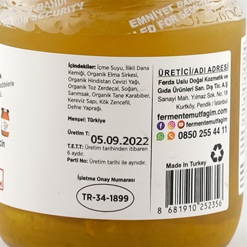 Sabah Detoxu (210 ml) Fermente Mutfağım