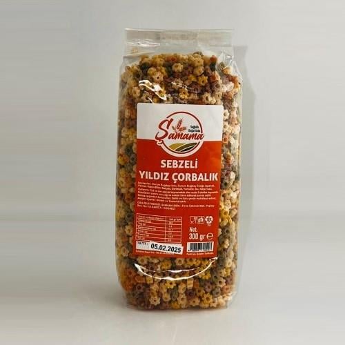 Sebzeli Yıldız Çorbalık Şehriye (300 gr) Şamama