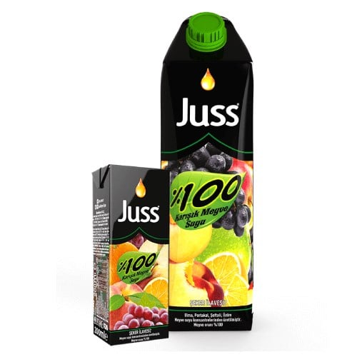 Şeker İlavesiz Karışık Meyve Suyu (1 litre) Juss