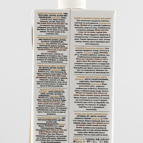 Şekersiz Fındık Sütü (1 Litre) Fomilk