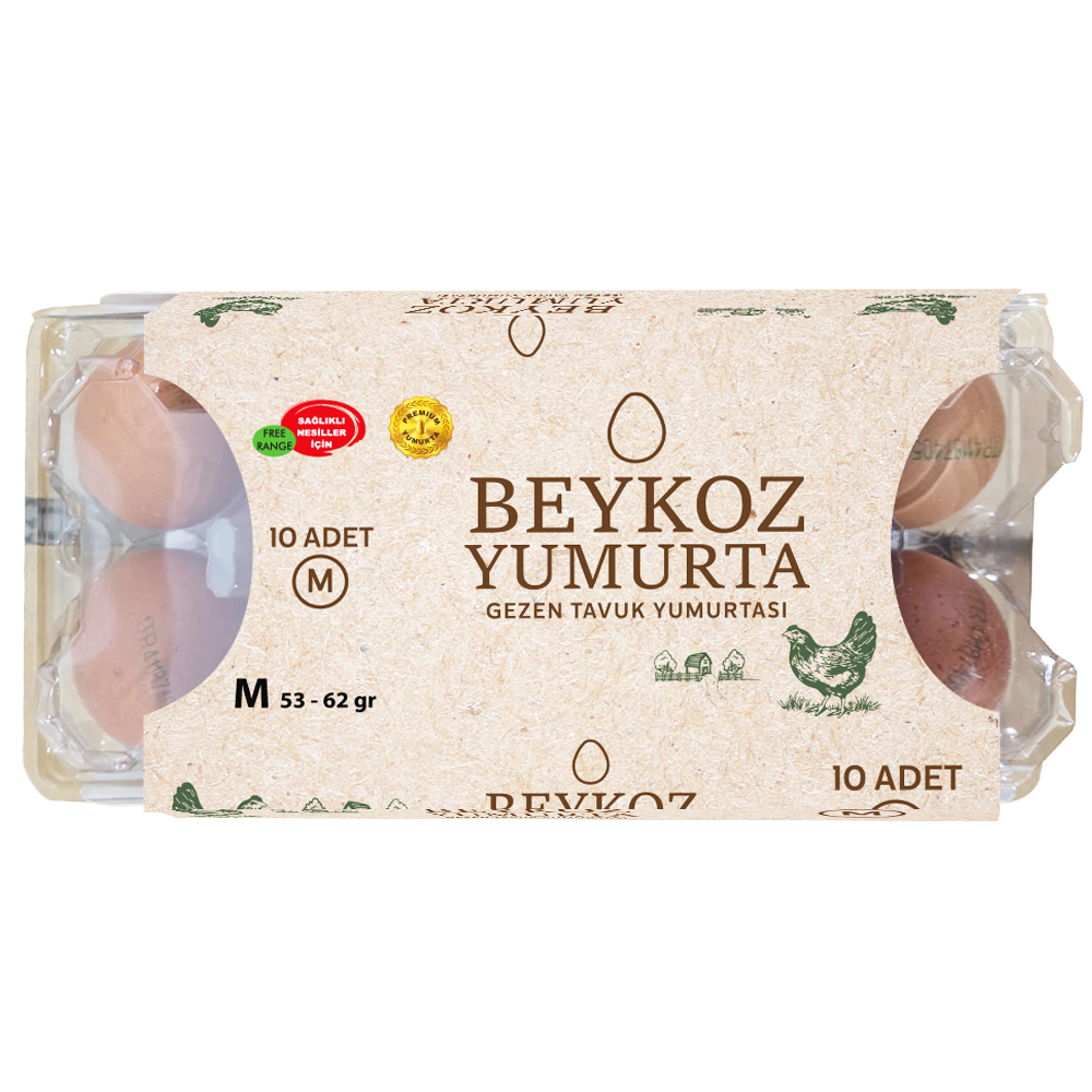 Serbest Gezen Tavuk Yumurtası(10'lu paket) Beykoz Yumurta