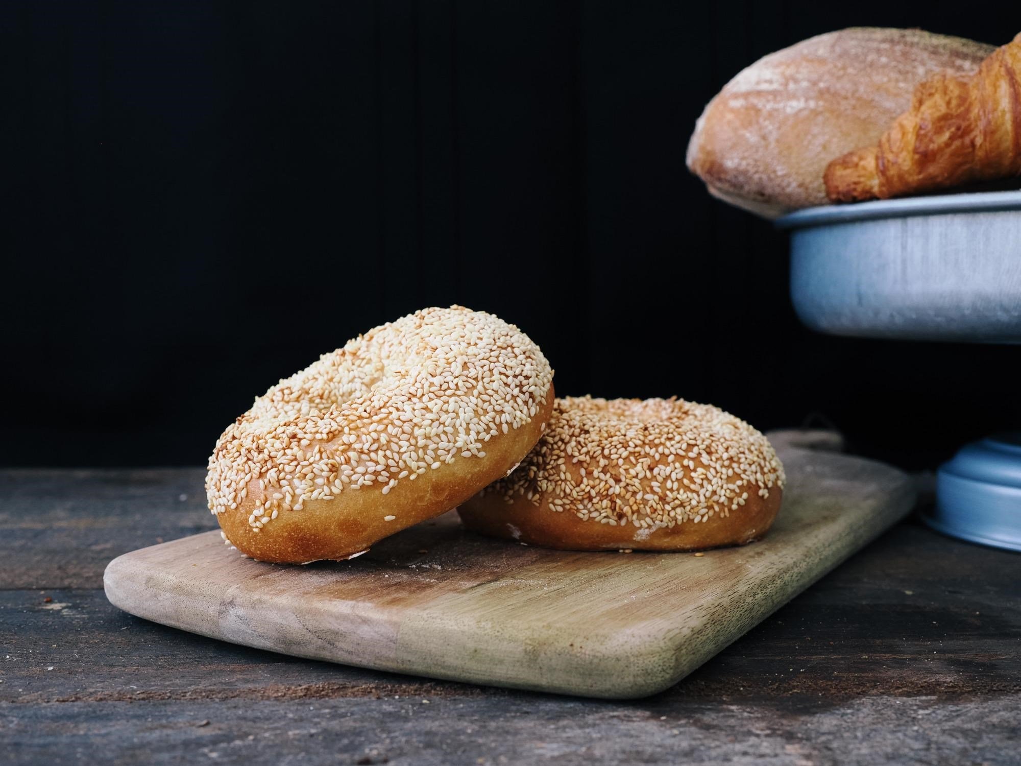 Susamlı Bagel Ekmeği 2'li Paket (220 Gram) 240derece