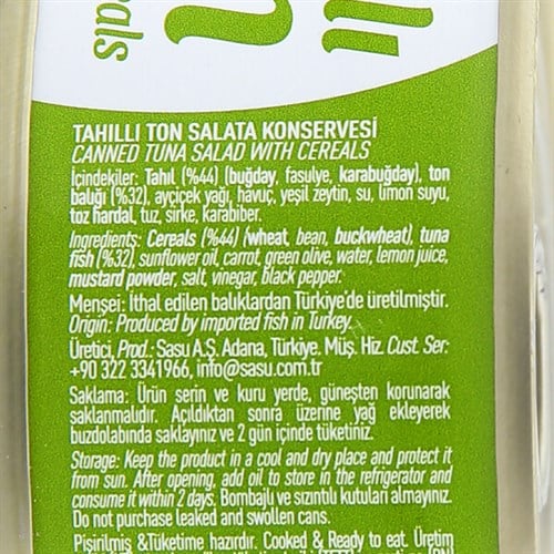 Tahıllı Ton Balığı (160 gr) Sasu