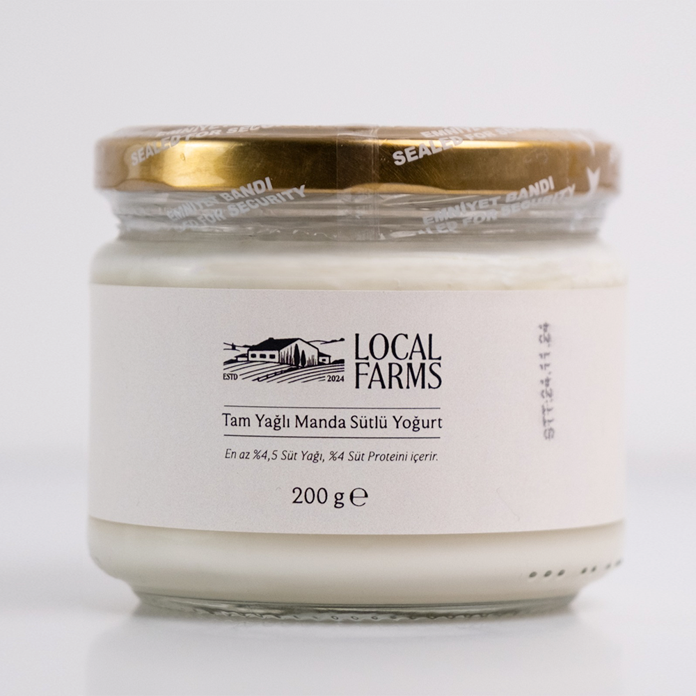 Tam Yağlı Manda Yoğurdu (200 gr) Local Farms