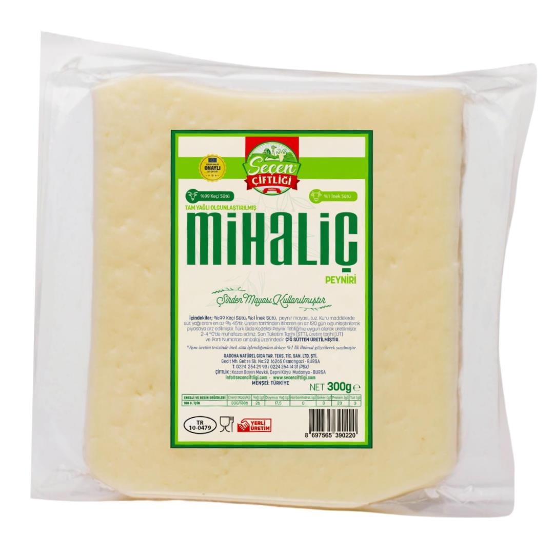 Tam Yağlı Olg %100 Keçi Mihaliç Peyniri (300 gr) Seçen Çiftliği
