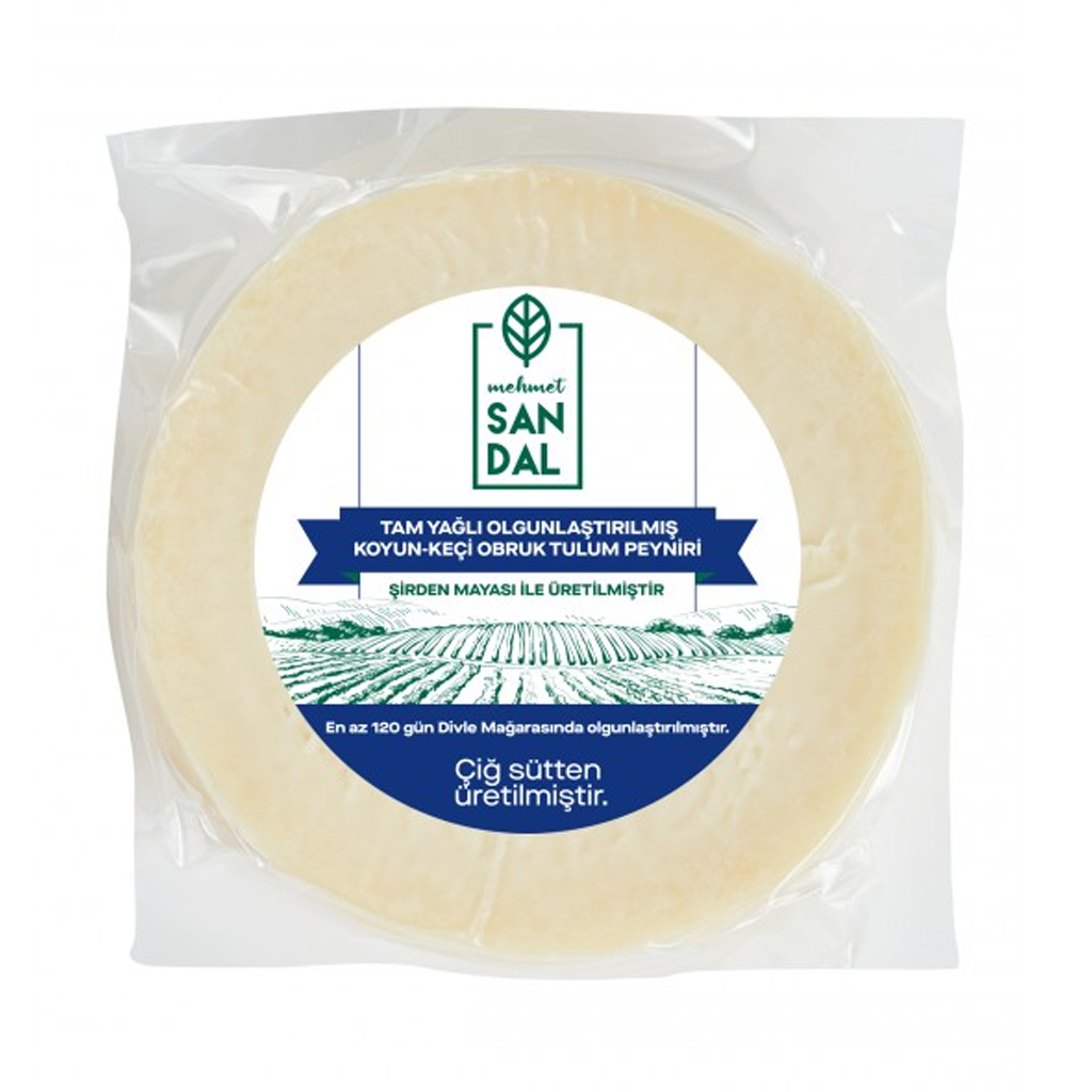 Tam Yağlı Olgunlaştırılmış Koyun-Keçi Divle Obruk Tulum Peyniri (250 gr) Mehmet Sandal