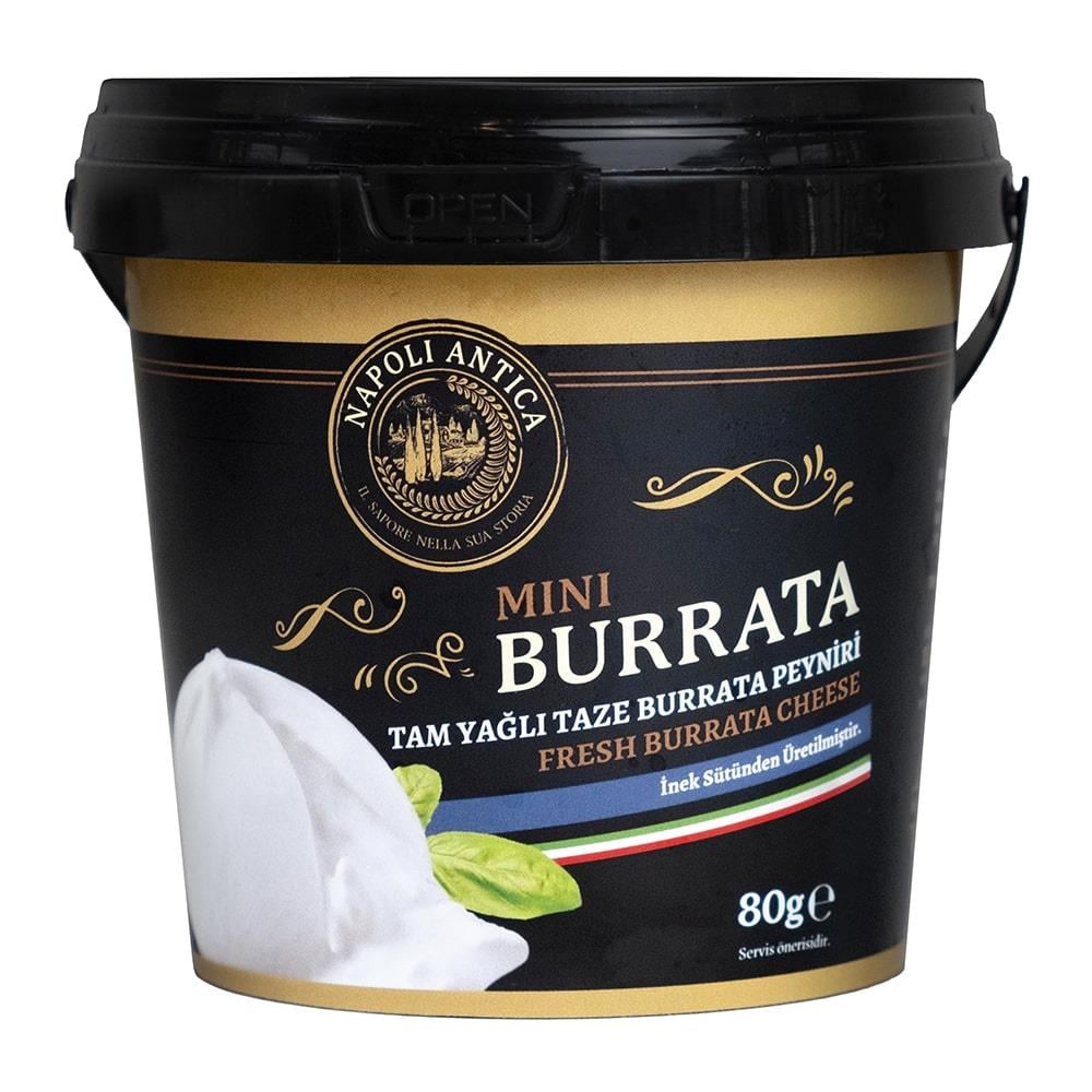Taze Burrata İnek Peyniri (80 gr) Napoli Antica