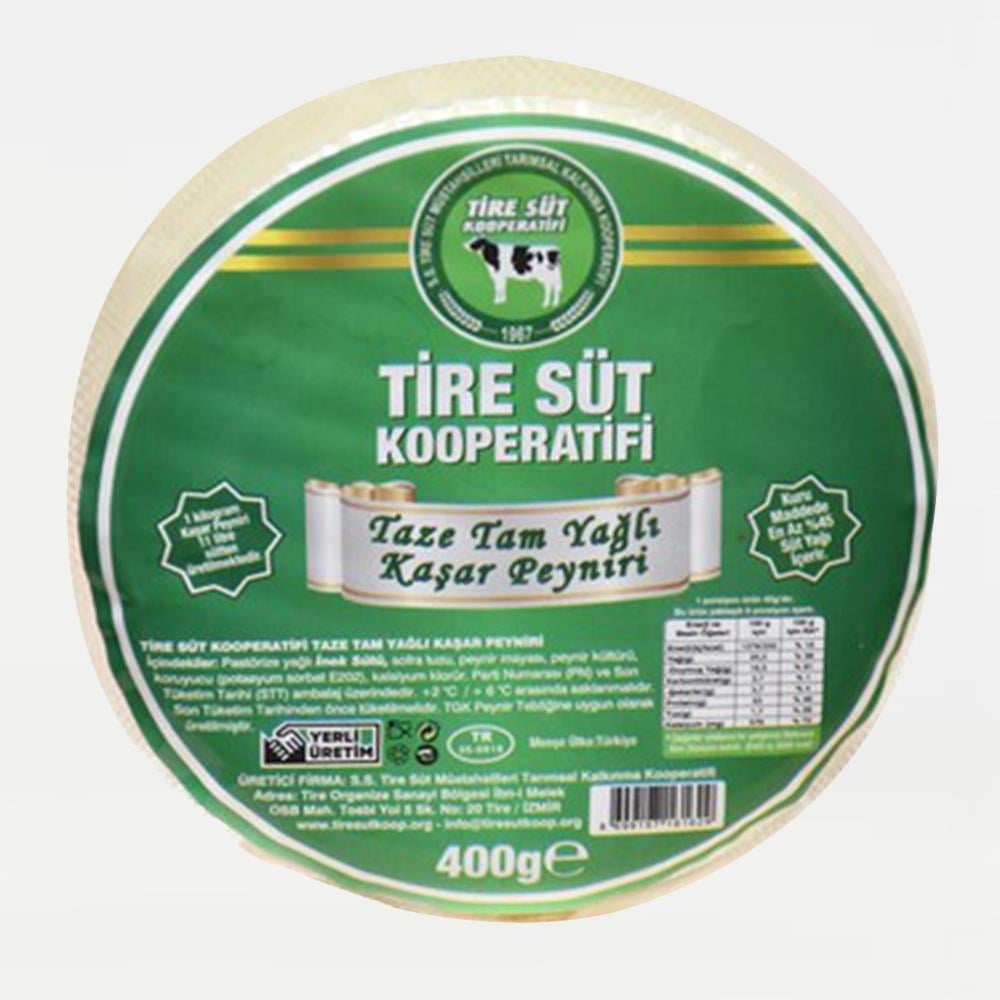 Taze Kaşar (400 gr) Tire Süt Koop.