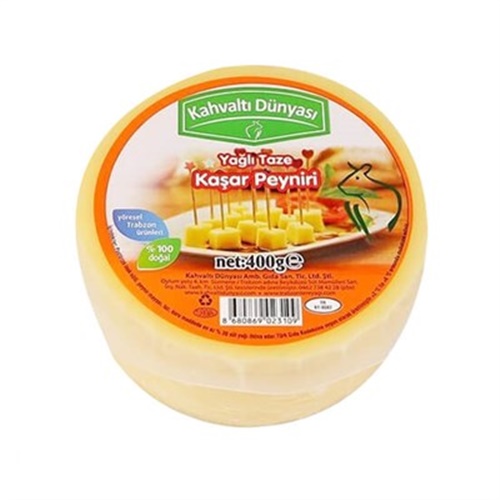Trabzon Yarım Yağlı Taze Kaşar Peyniri (400 gr) Kahvaltı Dünyası