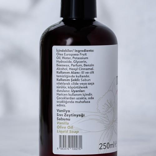 Vanilyalı Sıvı Zeytinyağı Sabunu (250 ml) Mavras