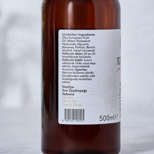 Vanilyalı Sıvı Zeytinyağı Sabunu (500 ml) Mavras