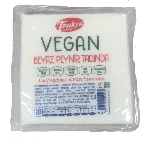Vegan Beyaz Peynir Tadında (250 gr) Trakya Çiftliği