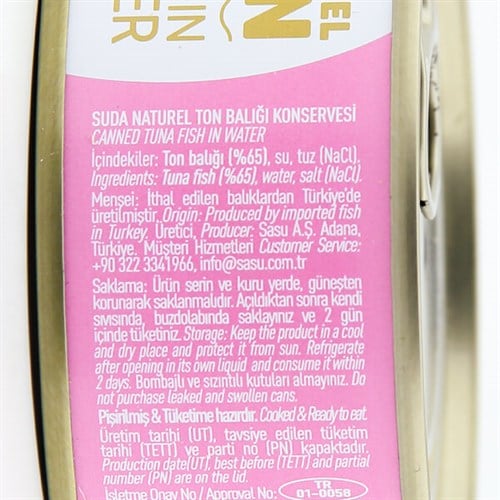 Yağsız Light Ton Balığı (160 gr) Sasu