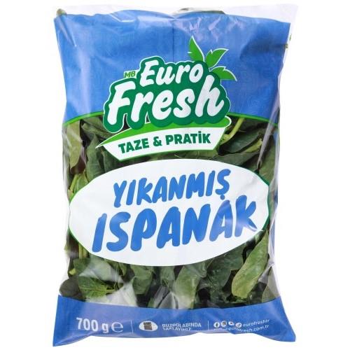 Yıkanmış ıspanak (700 gr) Euro Fresh