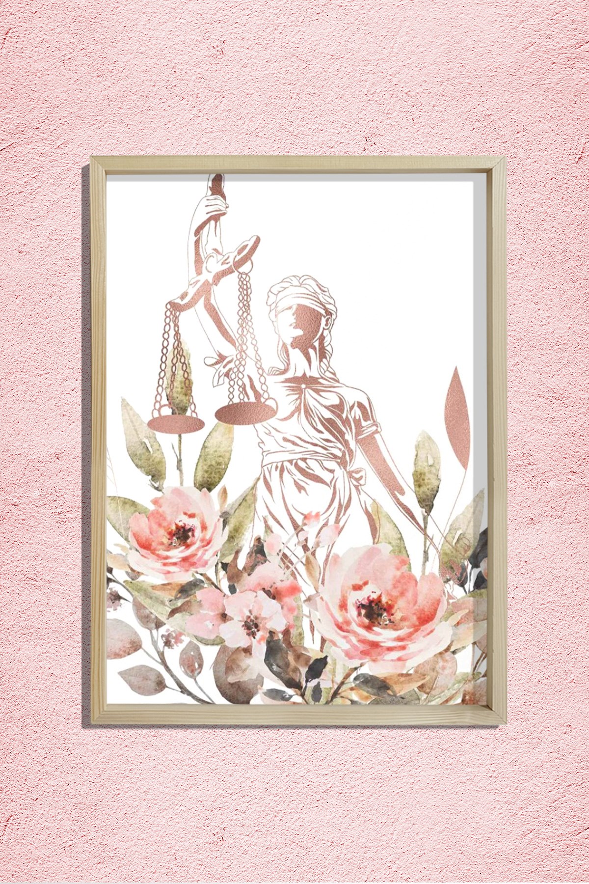 Adalet Dekoru, Avukat Sanatı, Avukat Hediyesi, Doğal Ahşap Duvar Tablosu