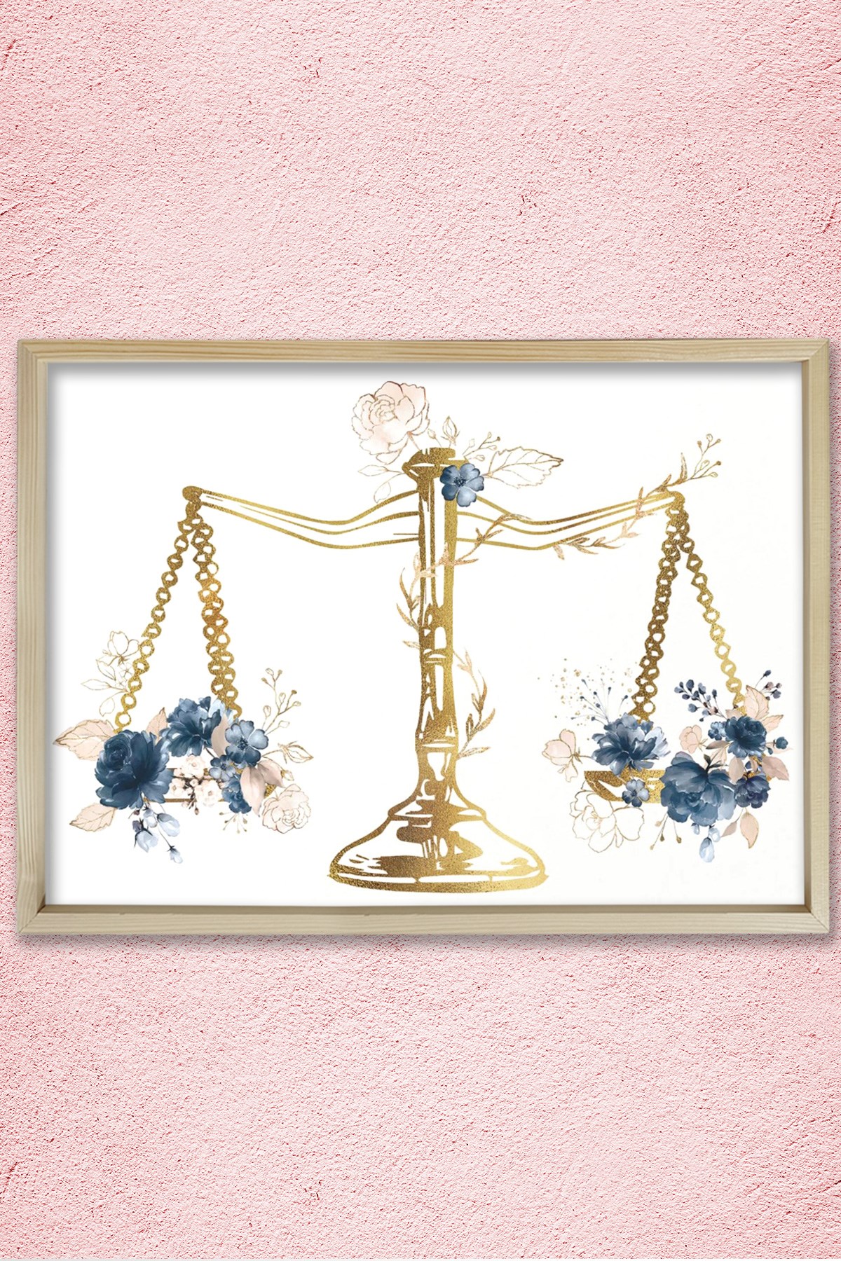 Adalet Terazisi, Avukat Büro Dekoru, Duvar Tablosu