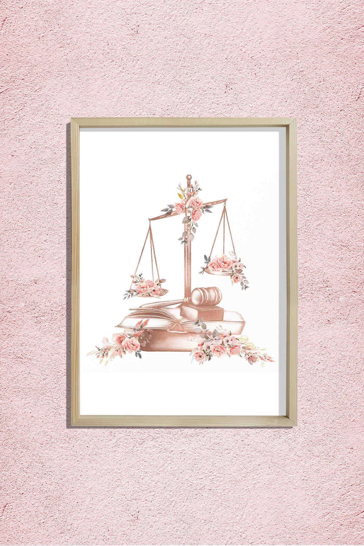 Adalet Terazisi, Hakim, Sanvı, Avukat Büro Dekoru, Duvar Tablosu