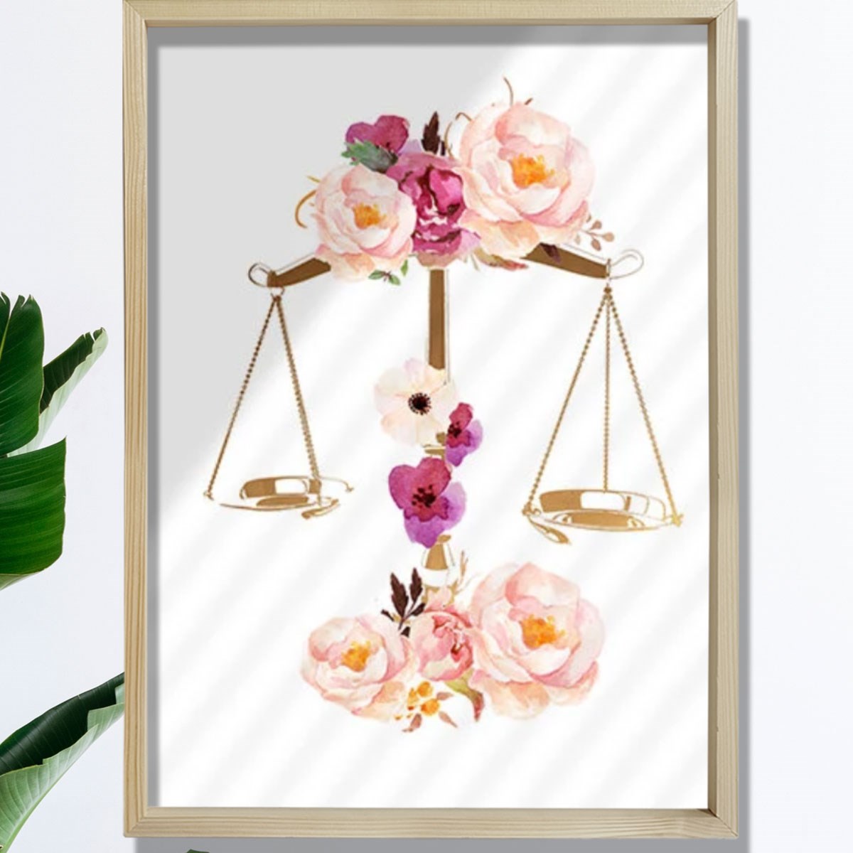 Adaletin Terazisi Baskısı, Adalet Sanatı, Hukuk Bürosu Dekoru