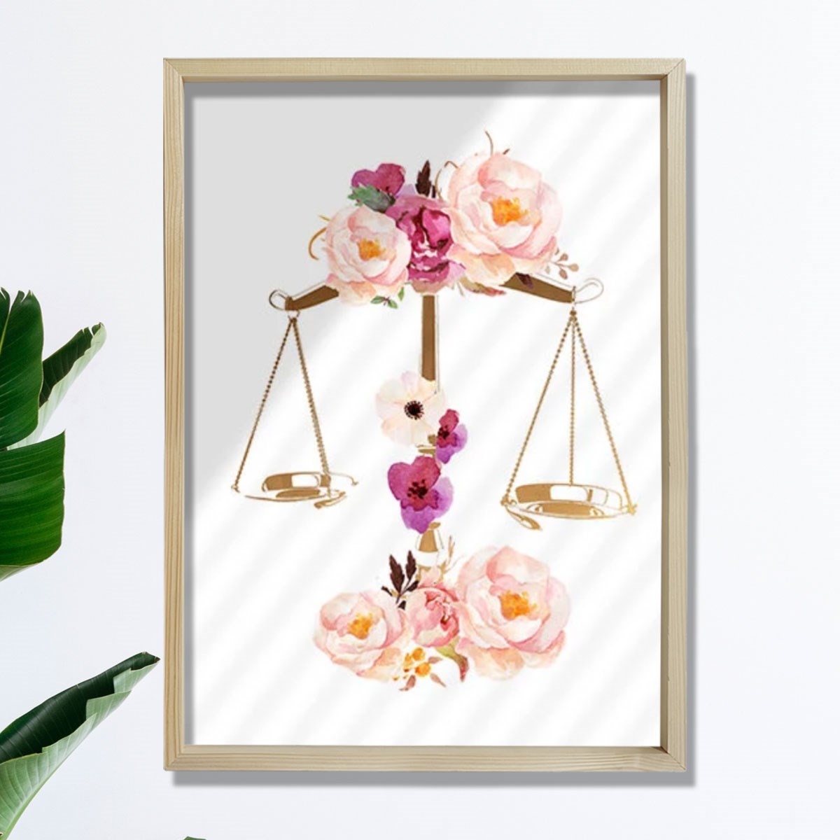 Adaletin Terazisi Baskısı, Adalet Sanatı, Hukuk Bürosu Dekoru