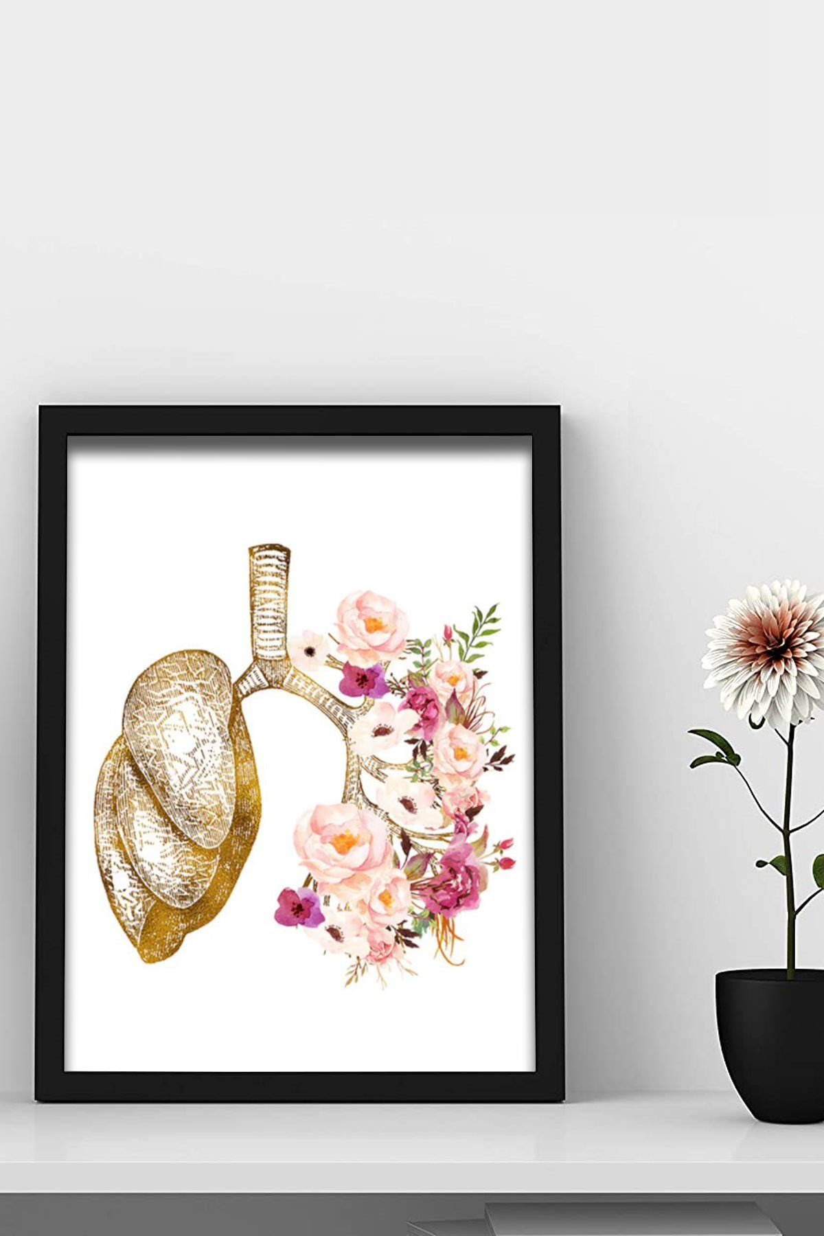 Akciğer Sanatı , İnsan Organları Anatomisi, Doktor Odası Duvar Tablosu