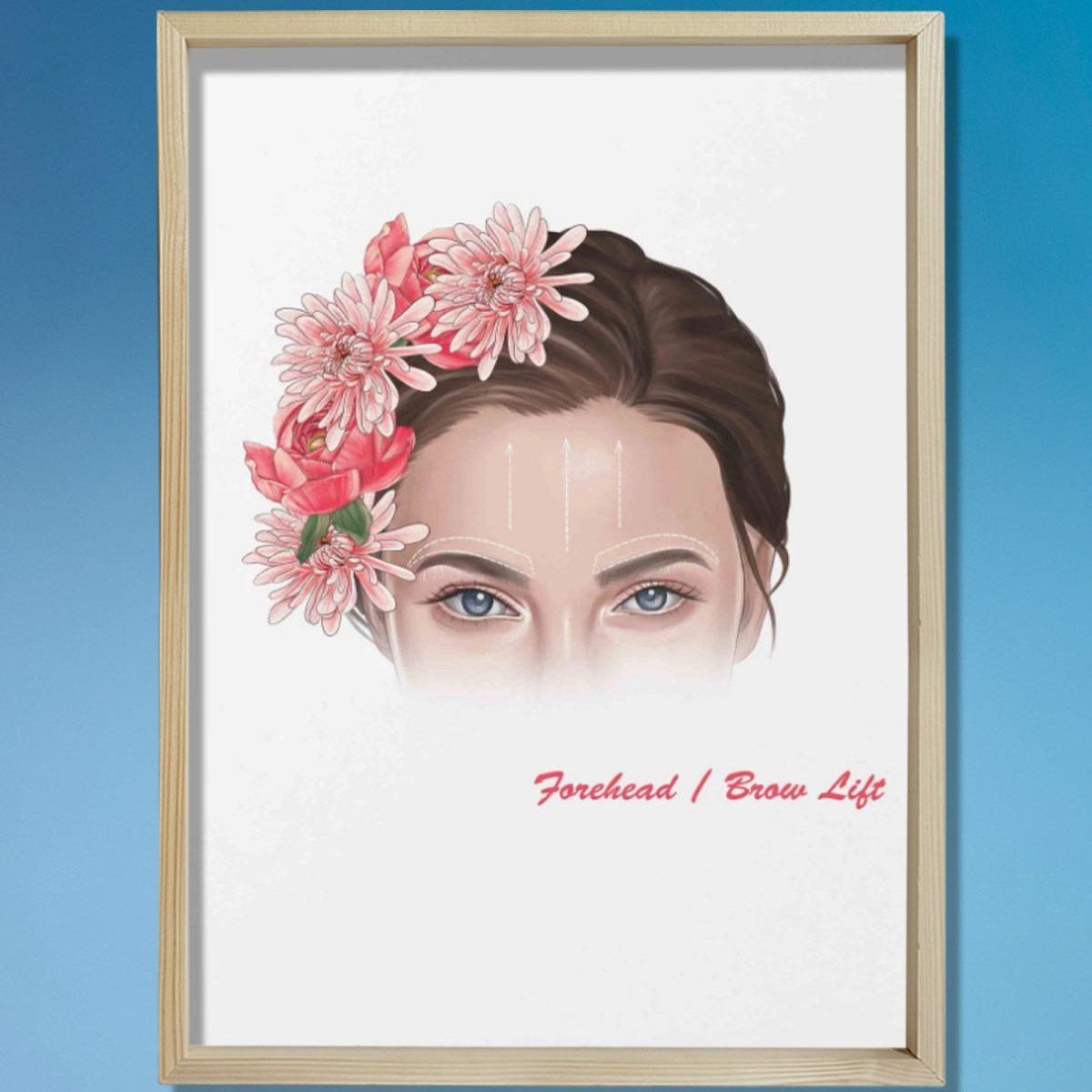 Alın Kaldırma İşaretleri, Plastik ve Estetik Cerrahı, Doktor Odası Duvar Tablosu