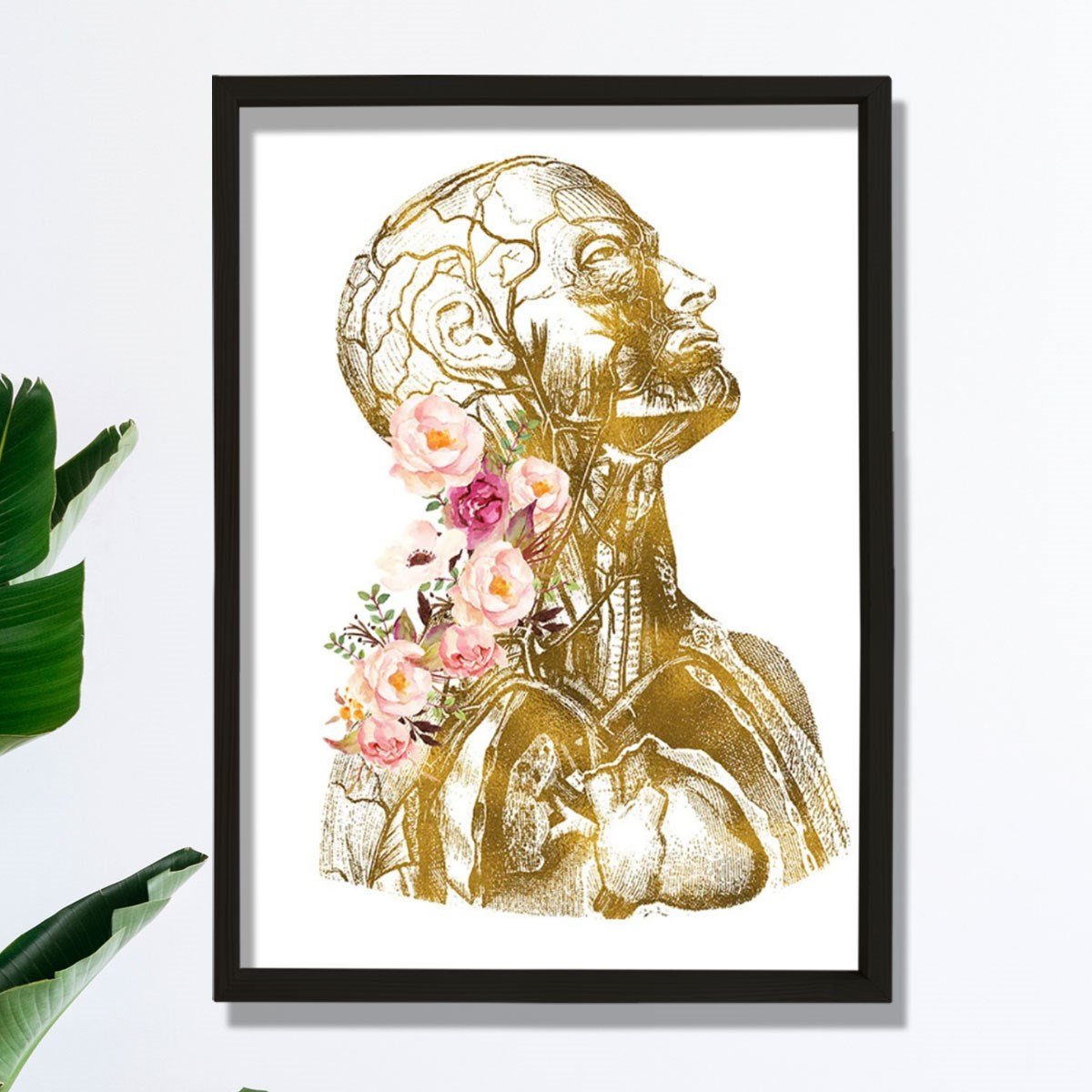 Anatomik Sanat, İnsan Anatomisi Posteri, Tıbbi Ofis Dekoru