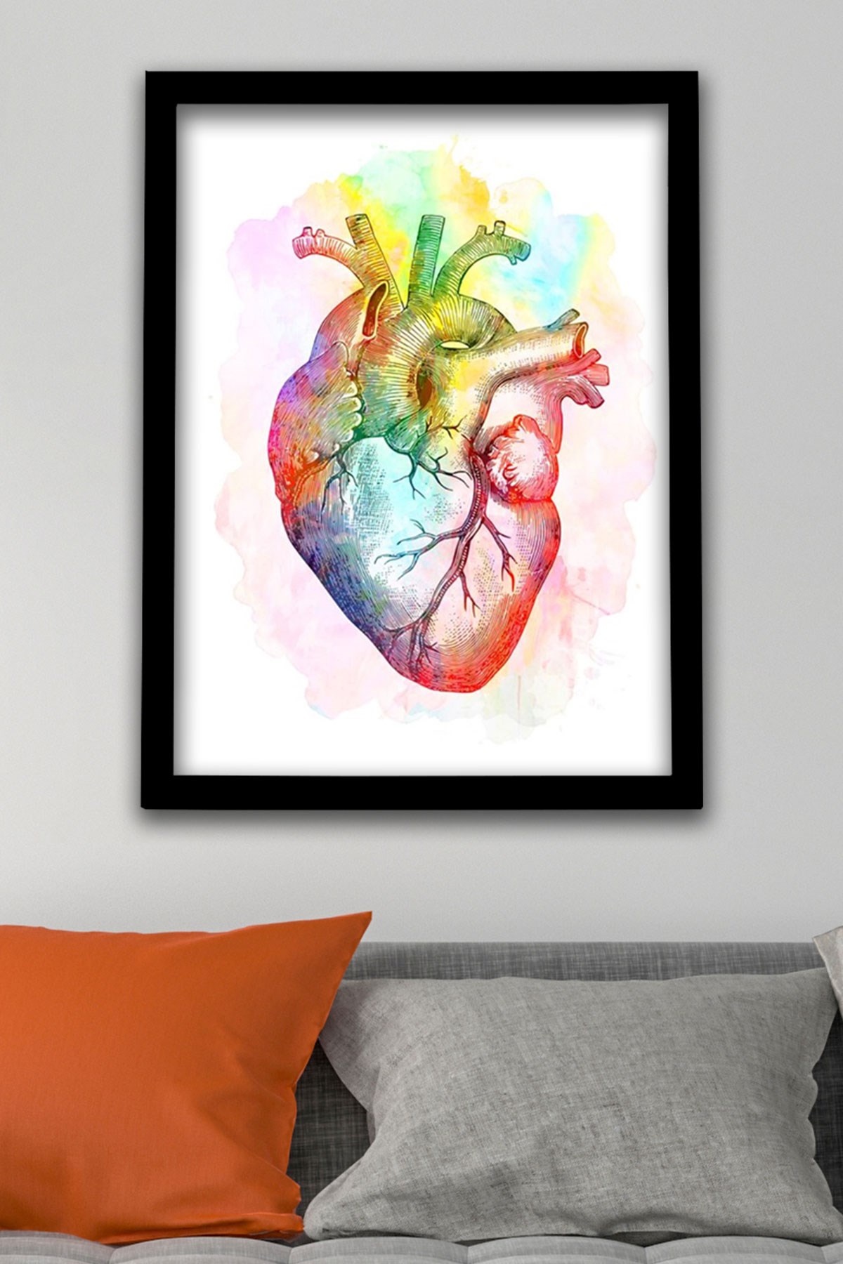 Anatomik Tablo, Kalp Anatomisi, Kalp, Kardiyoloji Dokotu Duvar Tablosu