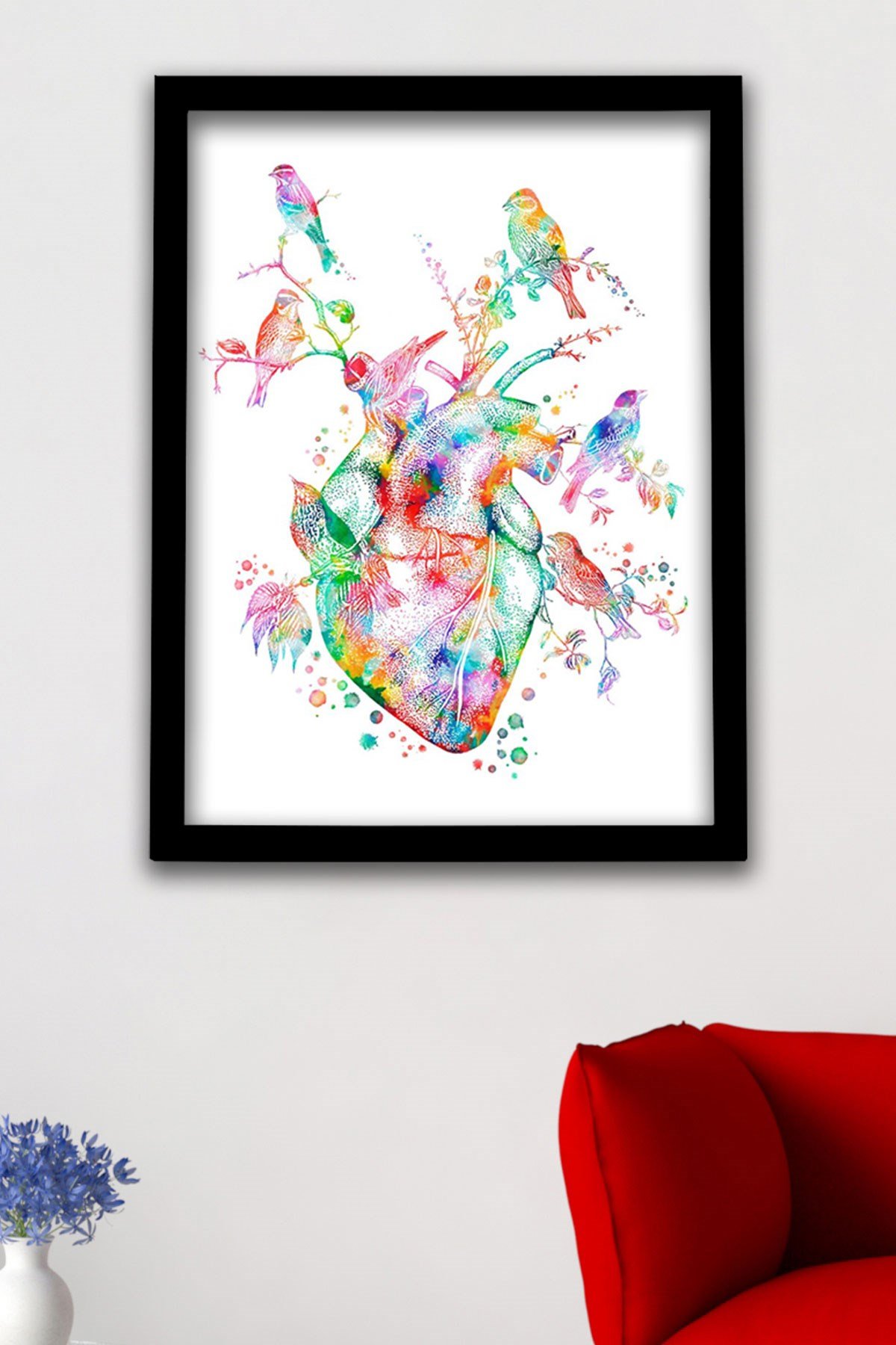 Anatomik Tablo, Kalp Anatomisi, Kalp, Kardiyoloji Dokotu Duvar Tablosu