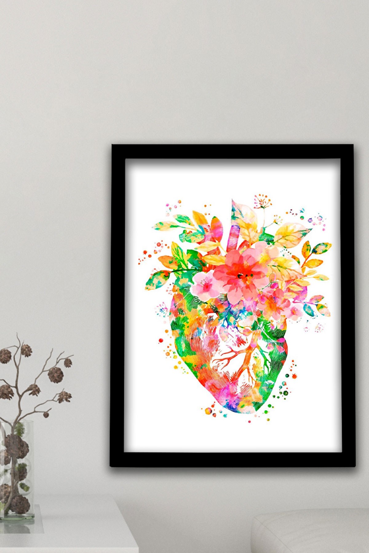 Anatomik Tablo, Kalp Anatomisi, Kalp, Kardiyoloji Dokotu Duvar Tablosu