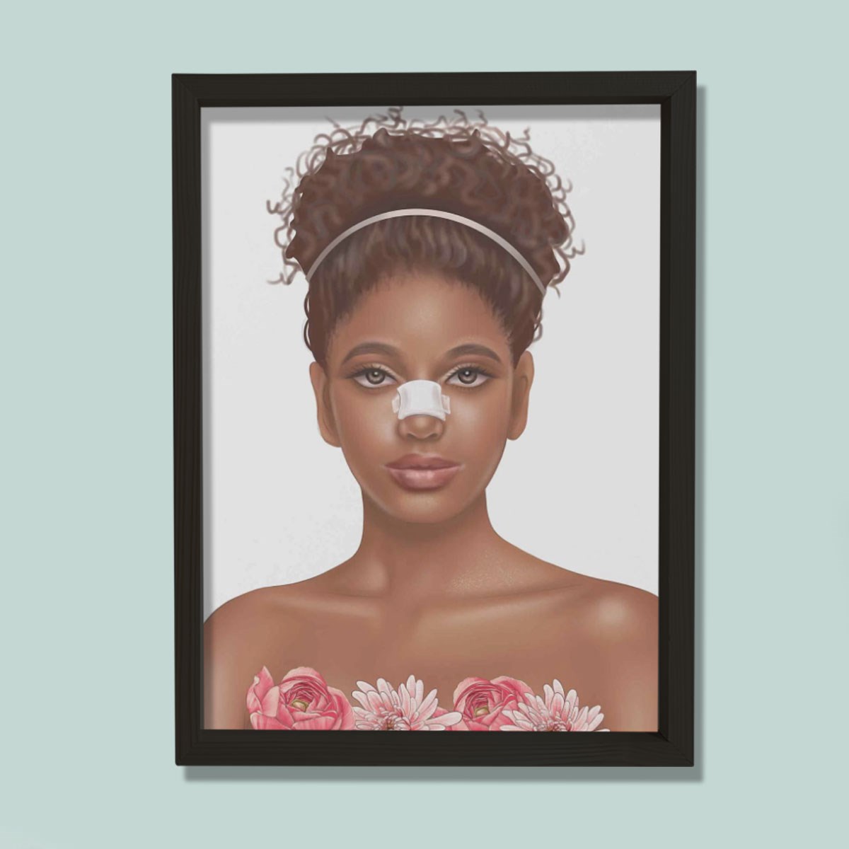 Burun Estetiği Baskısı, Plastik ve Estetik Cerrahı, Doktor Odası Duvar Tablosu