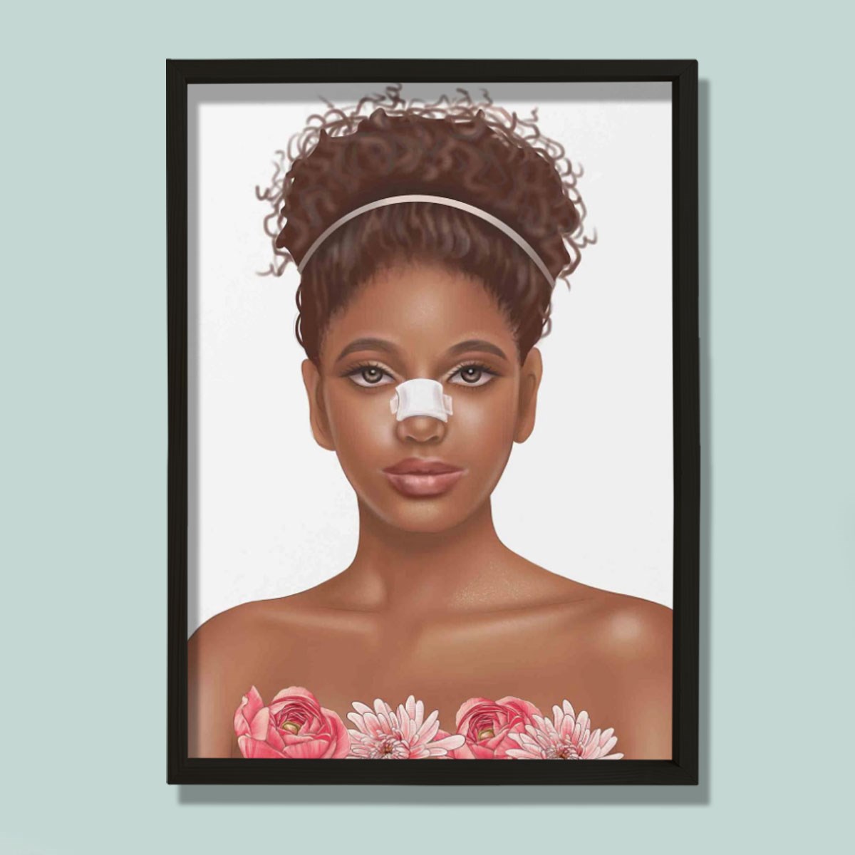 Burun Estetiği Baskısı, Plastik ve Estetik Cerrahı, Doktor Odası Duvar Tablosu